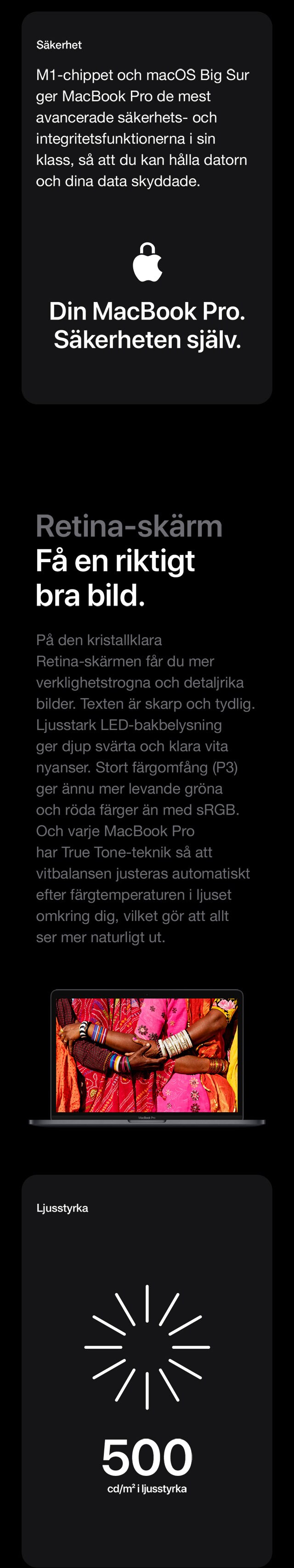 MacBook Pro 13 tum. Nu med Apple M1-chippet